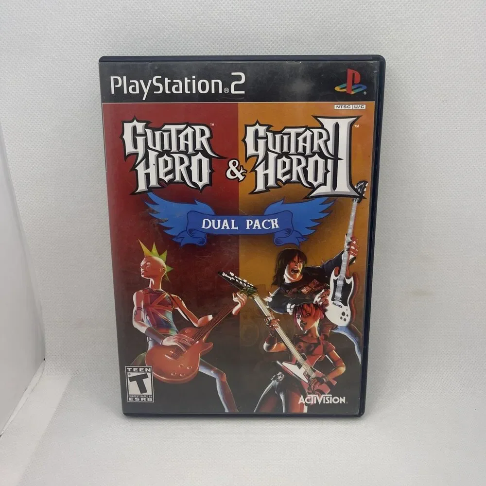 Guitar Hero & Guitar Hero 2 Dual Pack (Sony PlayStation 2 PS2, 2007)